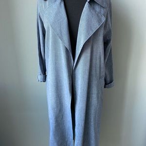 MOSSIMO: NWOT- LONG TRENCH JACKET- XS